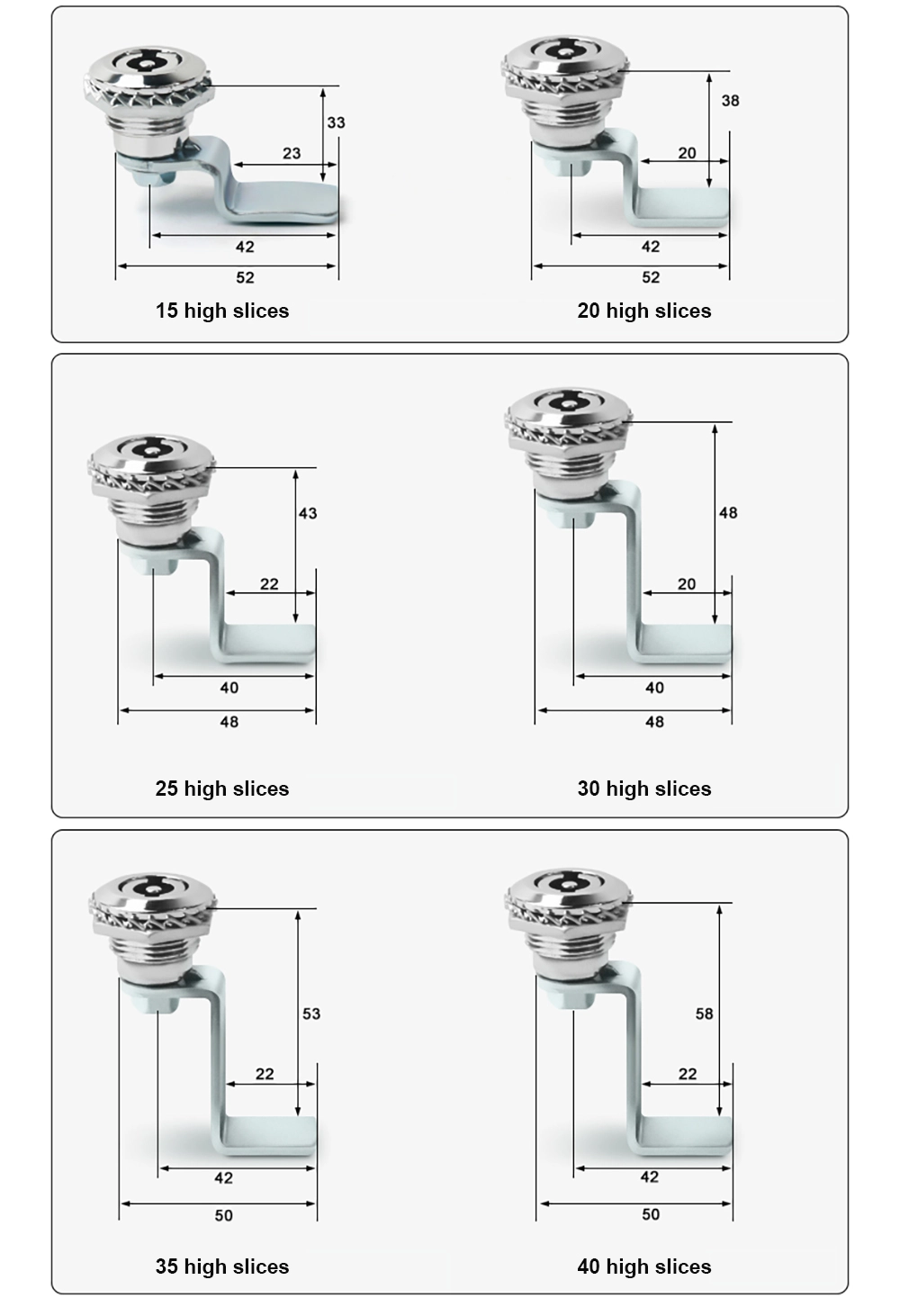 Triangle Lock Electric Cabinet Door Lock
